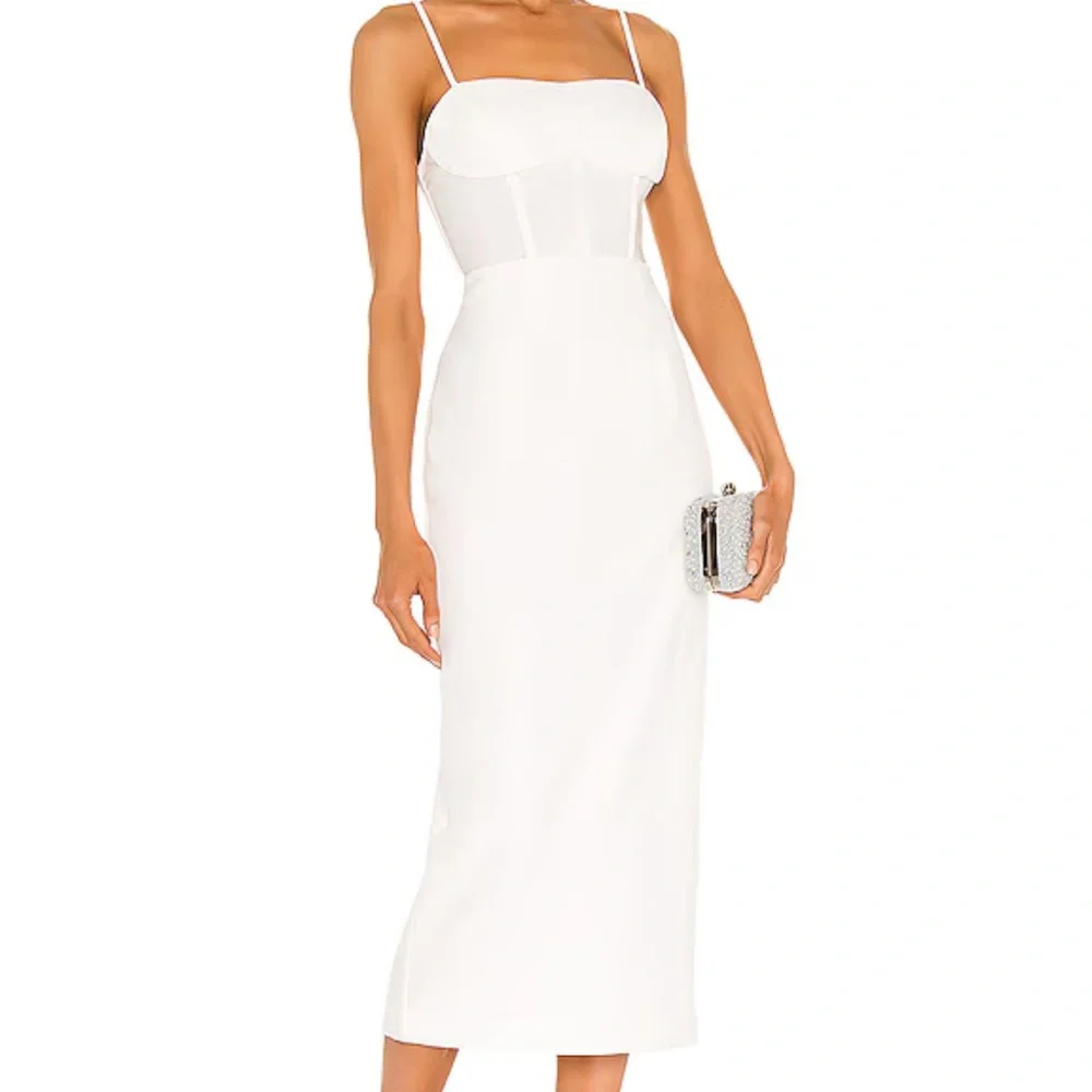 BARDOT Robert White Midi Dress - Picture 1 of 4